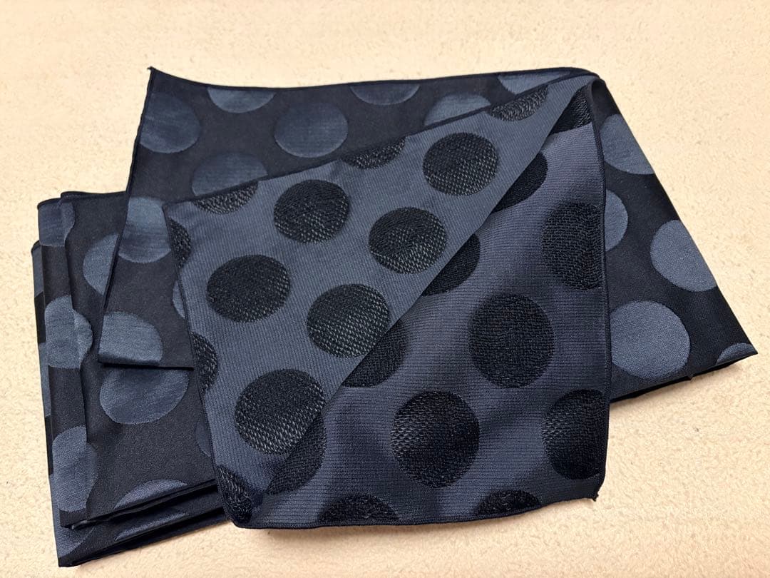 TSUBAKIAN ツバキアン　水玉　兵児帯　グレー