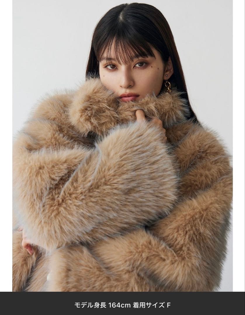 MURUA MIX フェイクファーブルゾン