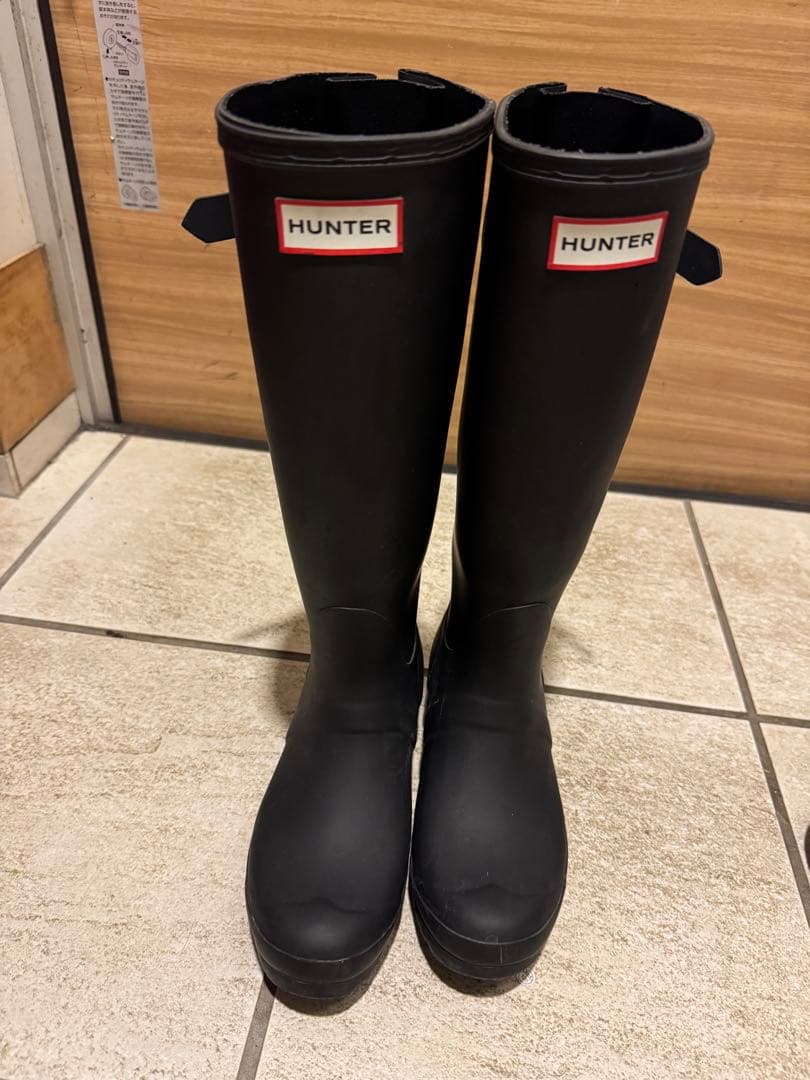 HUNTER ブラック 長靴 23cm UK 4 / EU 37