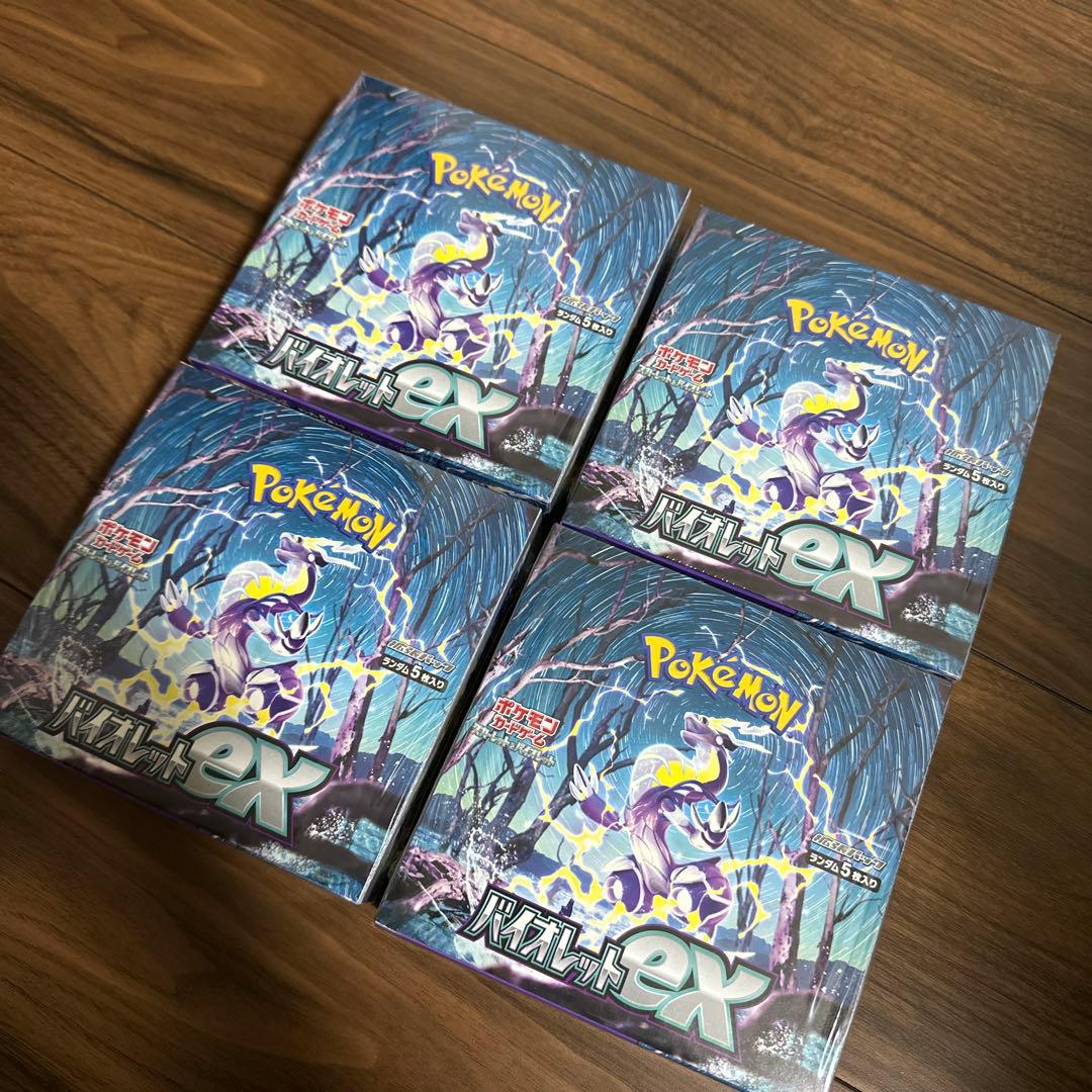 ポケモンカード バイオレットex 未開封BOXシュリンク付き　4箱
