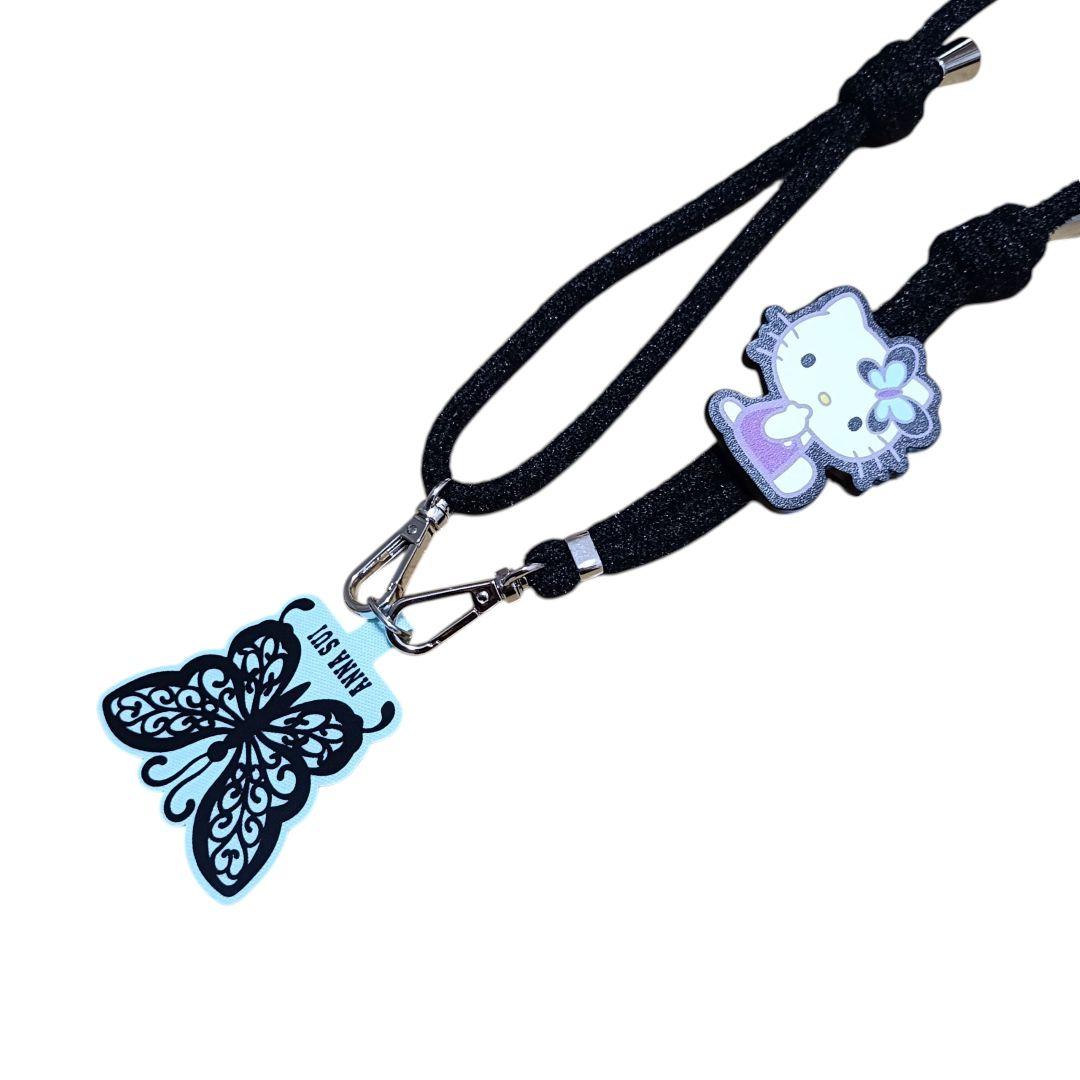 美品 アナスイ ANNA SUI ×HELLO KITTY スマホストラップ