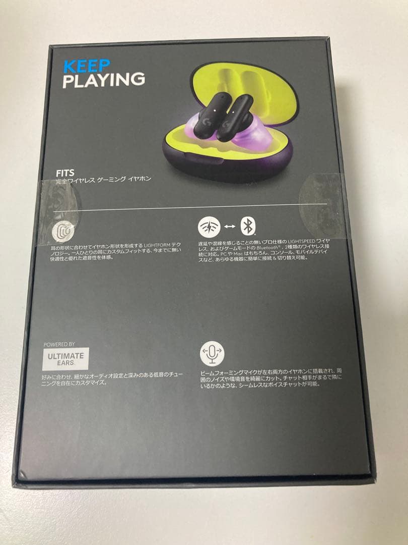 ロジクールG FITS ワイヤレスゲーミングイヤホン ブラック　gfits 新品