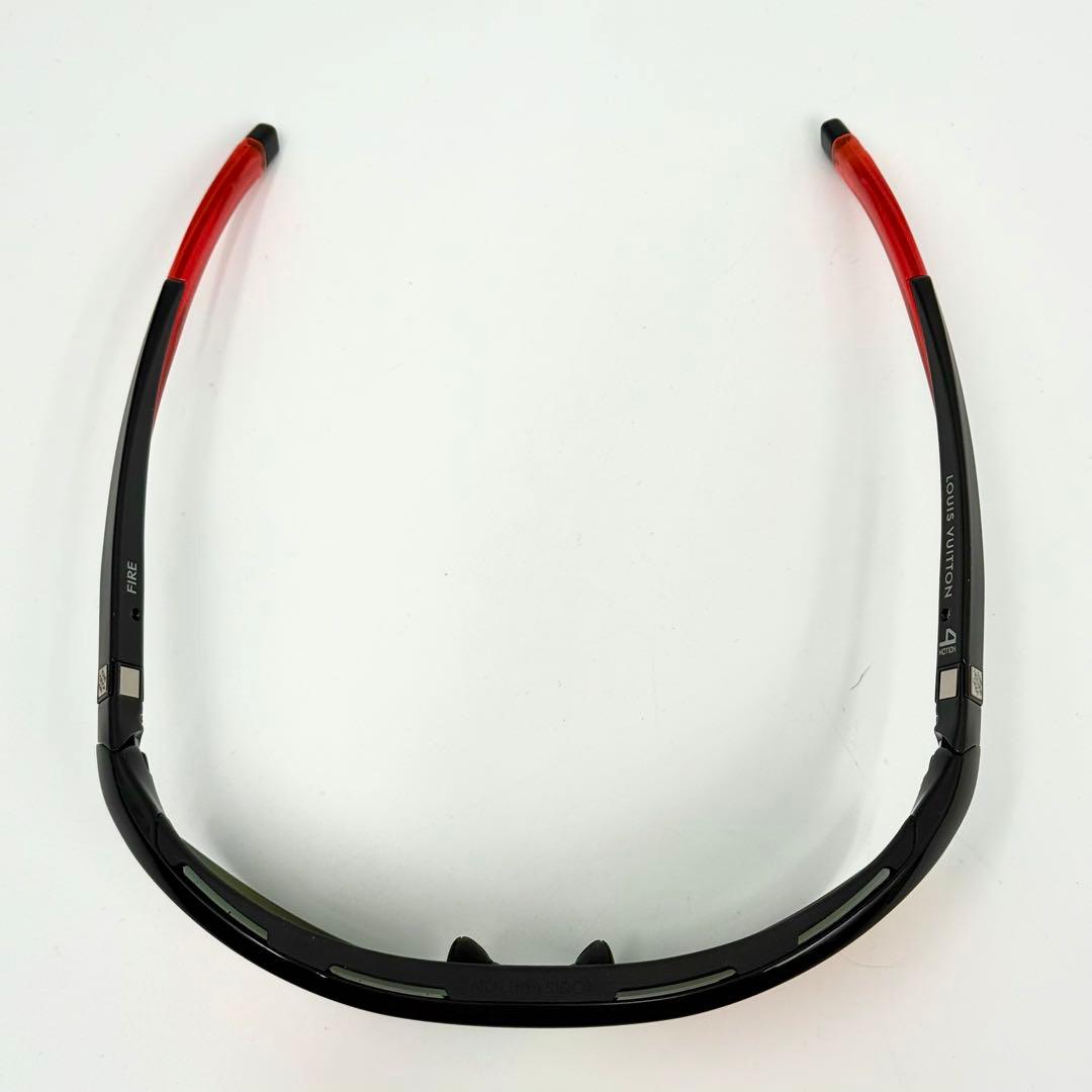 鑑定済 ルイヴィトン 4モーションファイヤー 72□11 サングラス ブラック