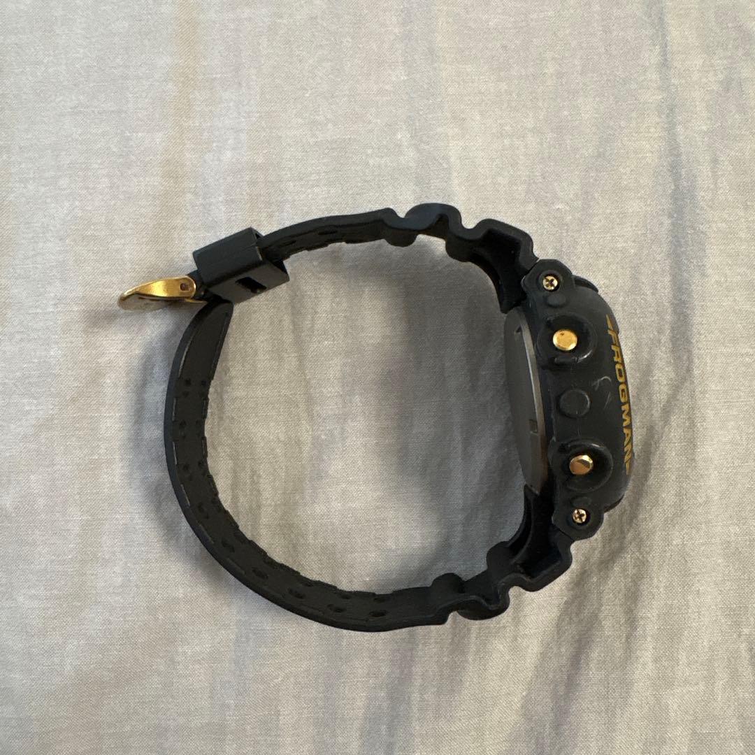 【カスタム品】90s ゴールドチタンフロッグマン 電池なし 一部剥がれあり