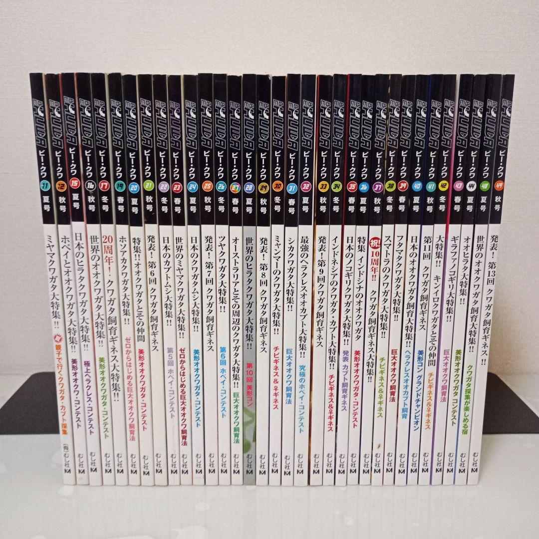 ビークワ　BEKUWA 【 号数不揃い３４冊セット 】むし社