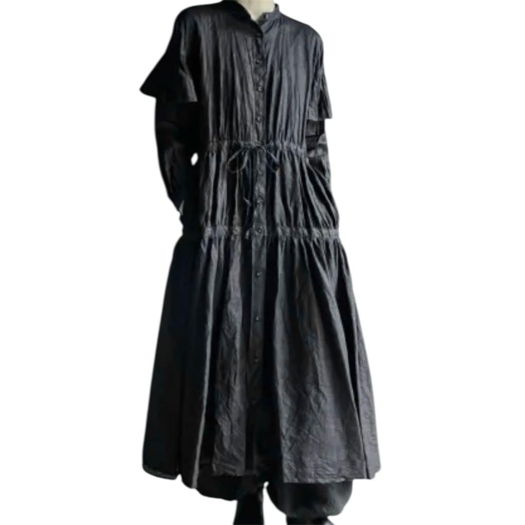 HALLELUJAH ハレルヤ シュミーズアラレーヌ 黒40 ロングワンピース