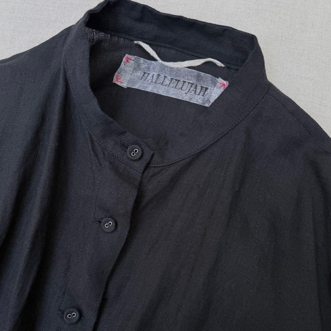 HALLELUJAH ハレルヤ シュミーズアラレーヌ 黒40 ロングワンピース