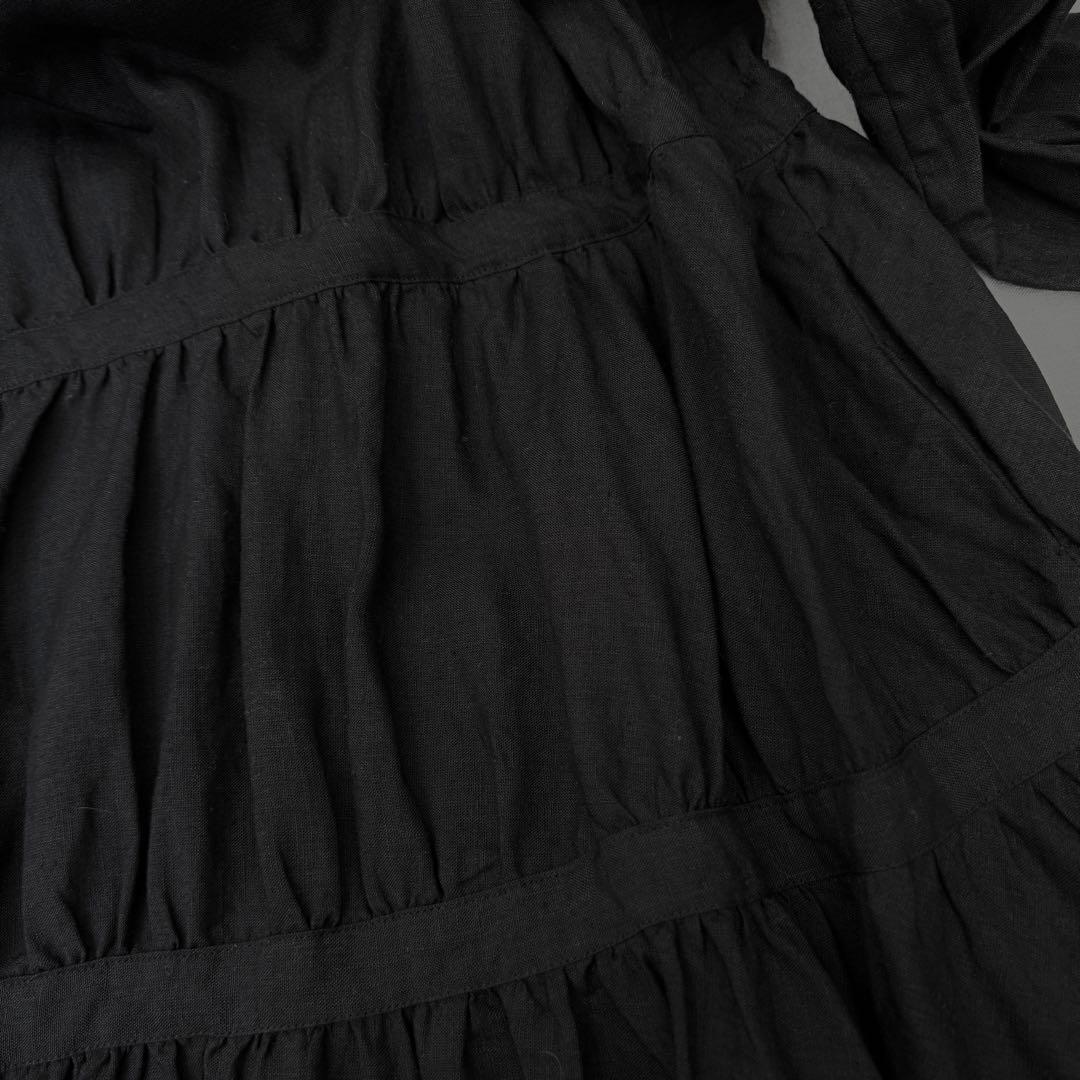 HALLELUJAH ハレルヤ シュミーズアラレーヌ 黒40 ロングワンピース