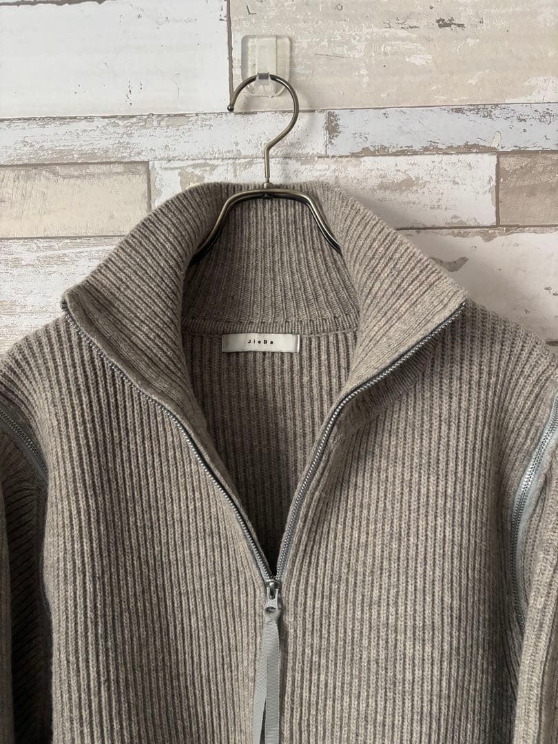 jieda 2ウェイ　ドライバーズニット グレー 2023FW