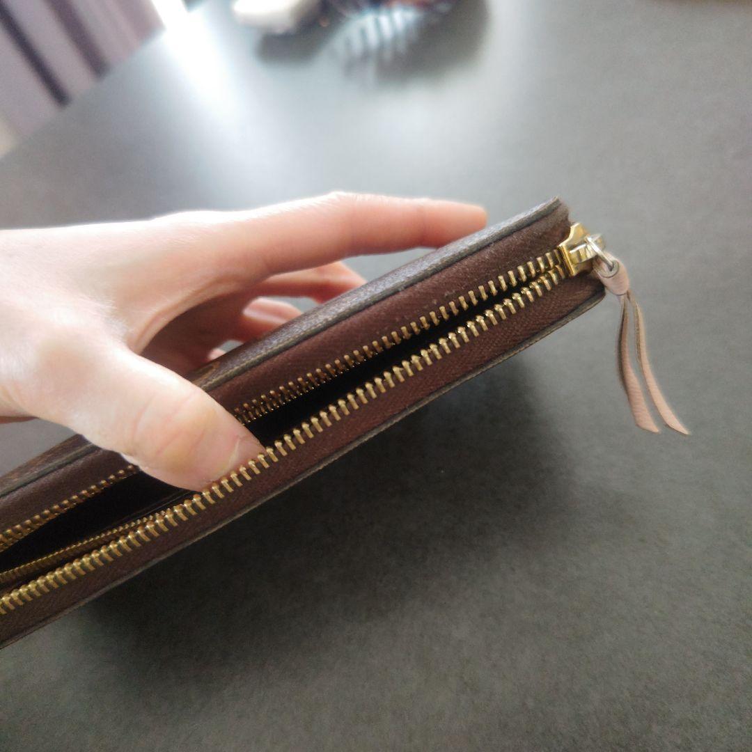 ヴィトン　クレマンス　バレリーヌ　ピンク　長財布　ファスナー壊れ　VUITTON