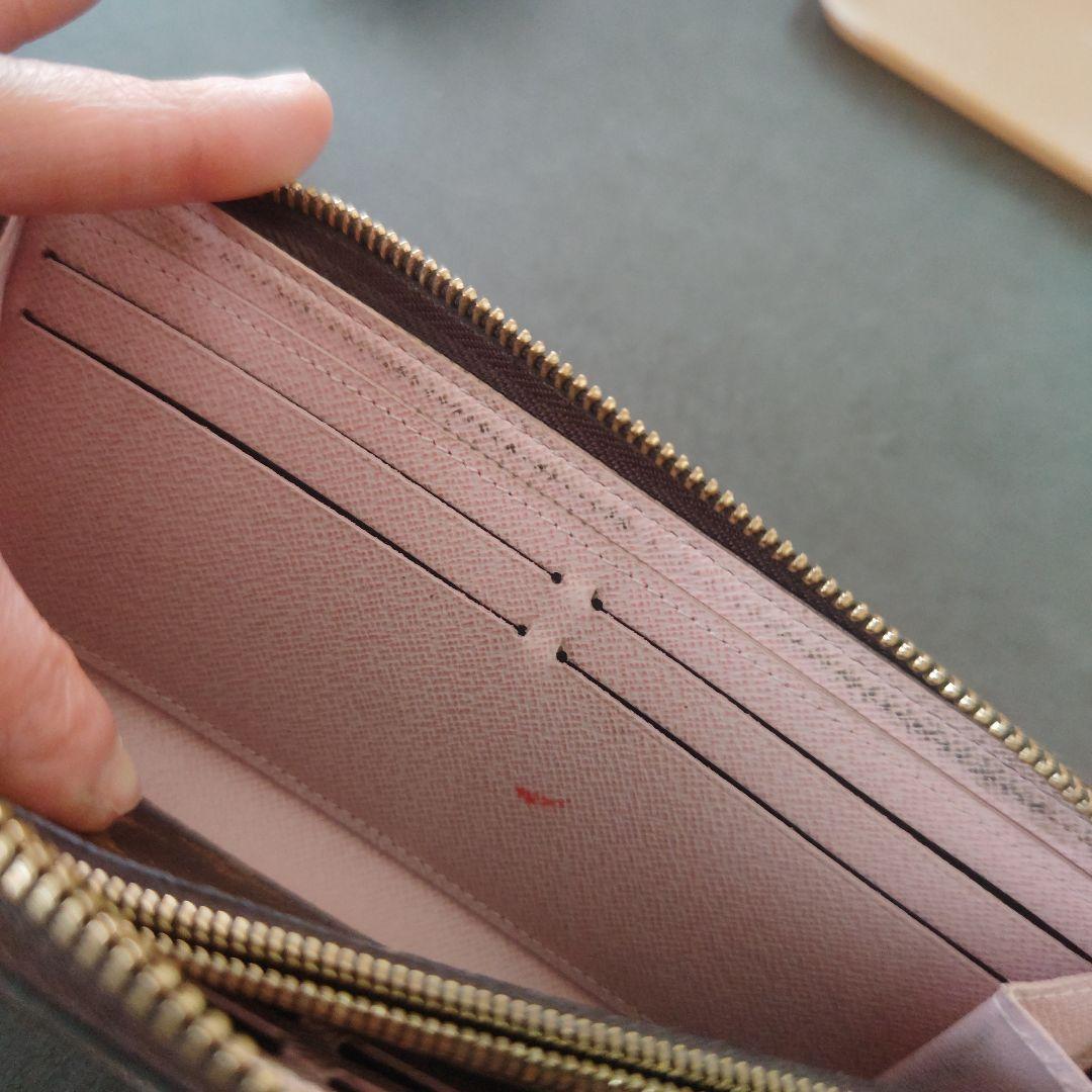 ヴィトン　クレマンス　バレリーヌ　ピンク　長財布　ファスナー壊れ　VUITTON