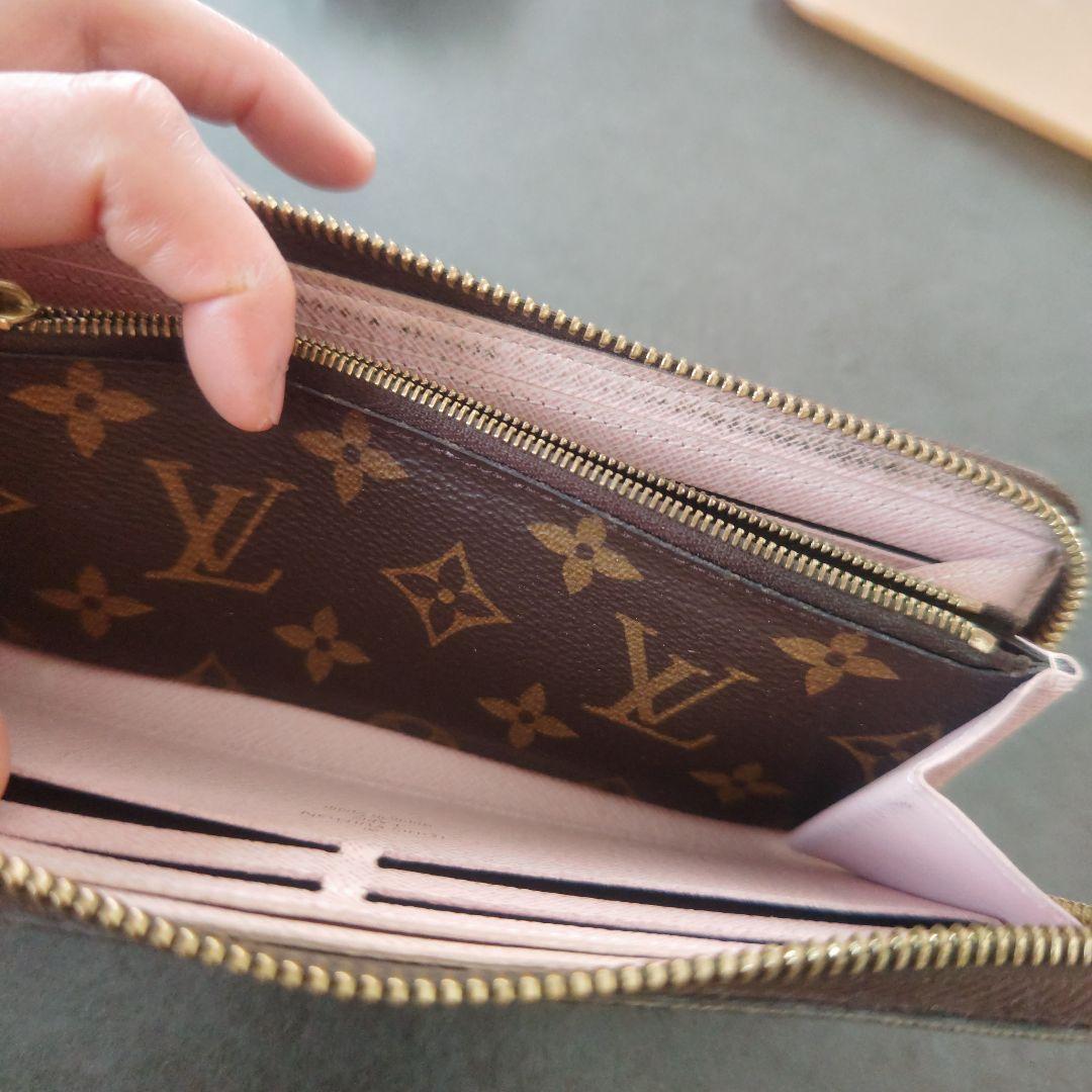 ヴィトン　クレマンス　バレリーヌ　ピンク　長財布　ファスナー壊れ　VUITTON