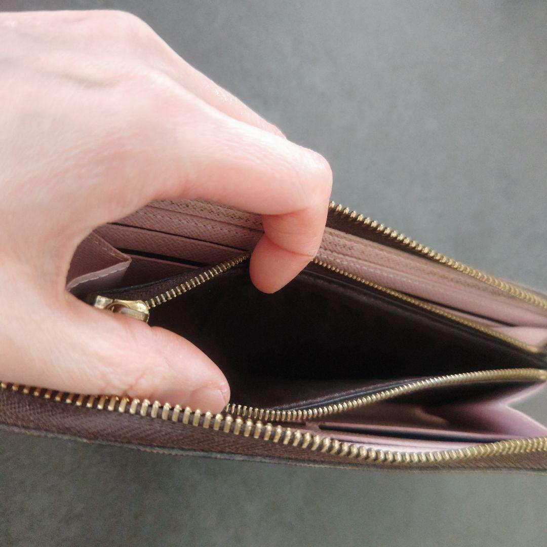 ヴィトン　クレマンス　バレリーヌ　ピンク　長財布　ファスナー壊れ　VUITTON