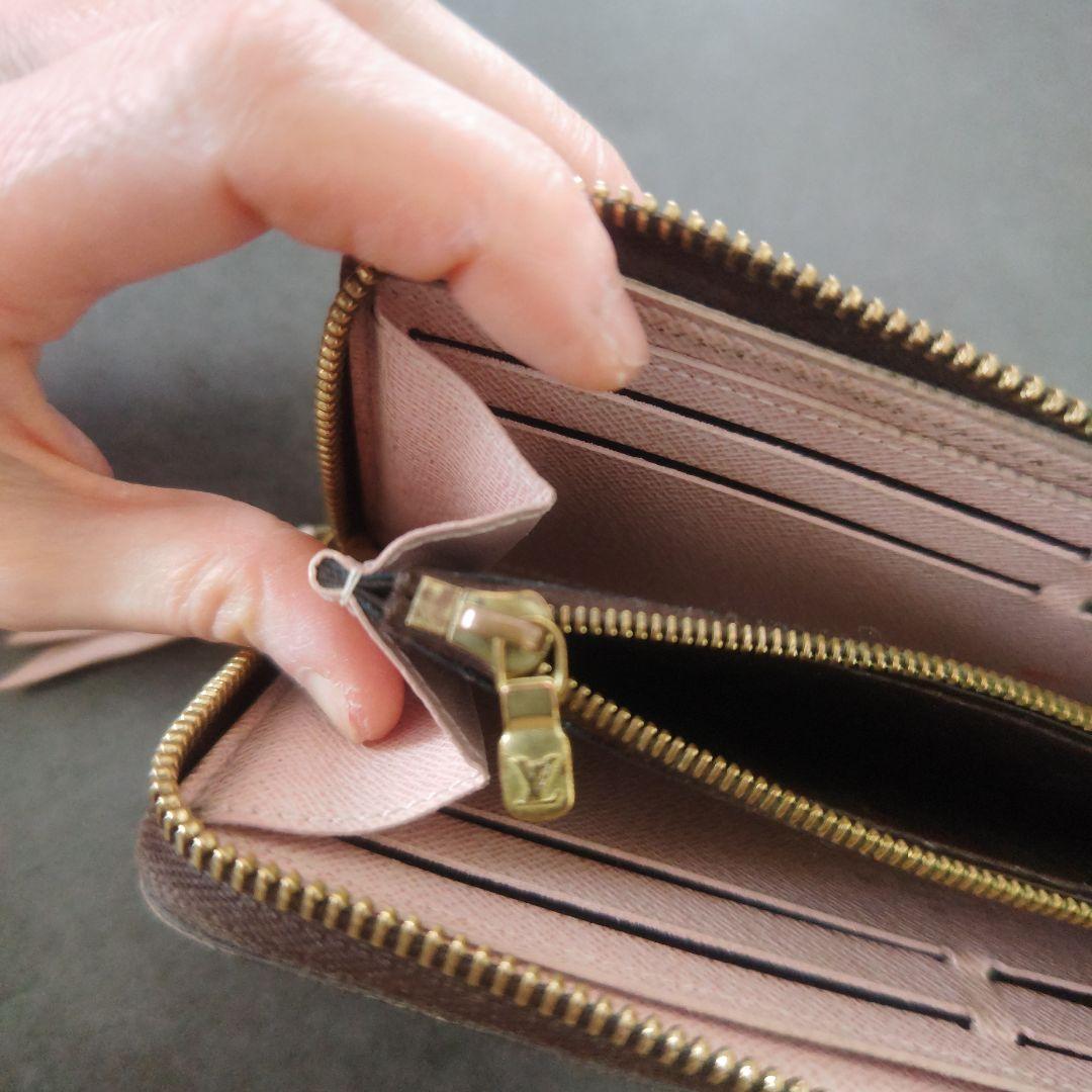 ヴィトン　クレマンス　バレリーヌ　ピンク　長財布　ファスナー壊れ　VUITTON