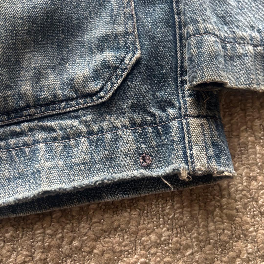 【40s】 US.NAVY WWII ショールカラー デニムジャケット 大戦