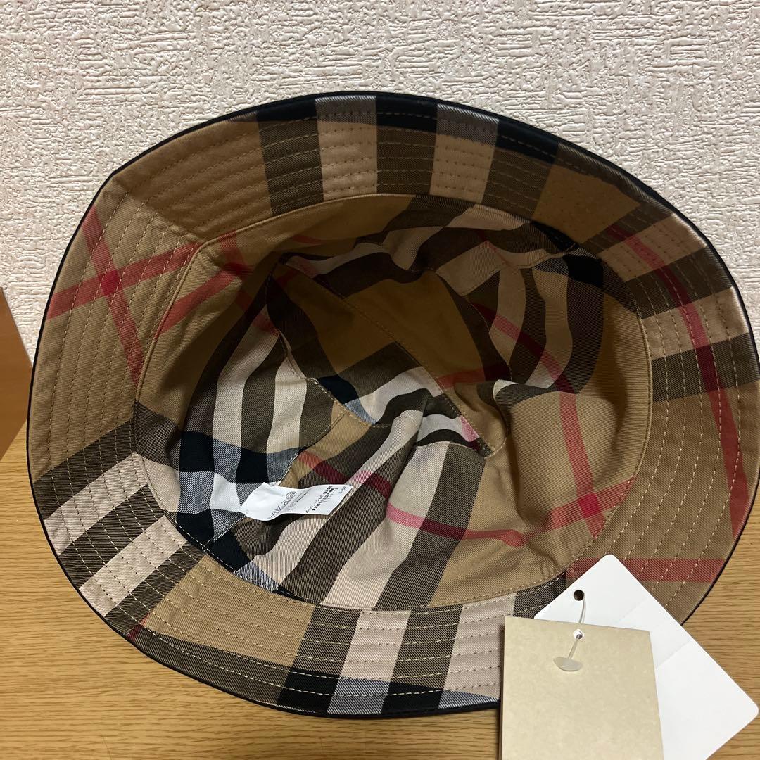 【未使用タグ付き】Burberry バーバリーバケットハット　ノバチェック
