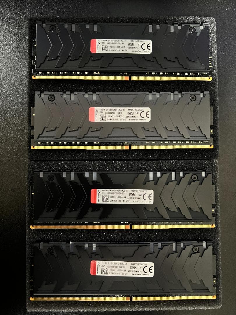 HyperX DDR4-3200 8GB×4枚 32GB 動作確認済