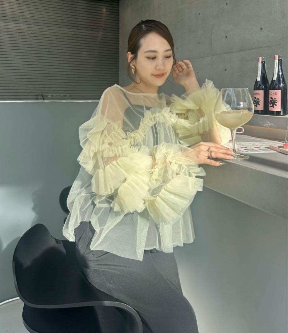 ANDRESD/デコラティブチュールトップス