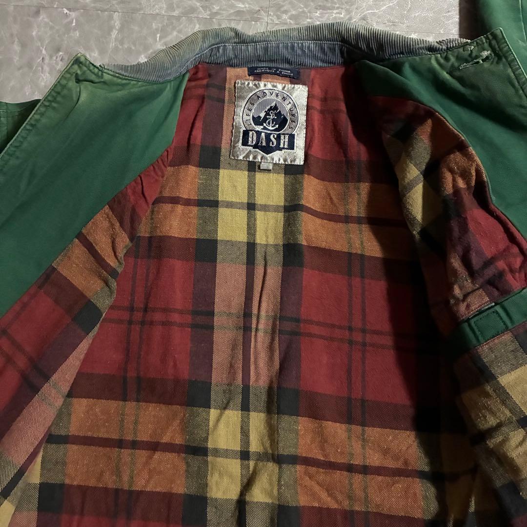 90sヴィンテージ ハンティングジャケットフェードグリーン カバーオールXS短丈