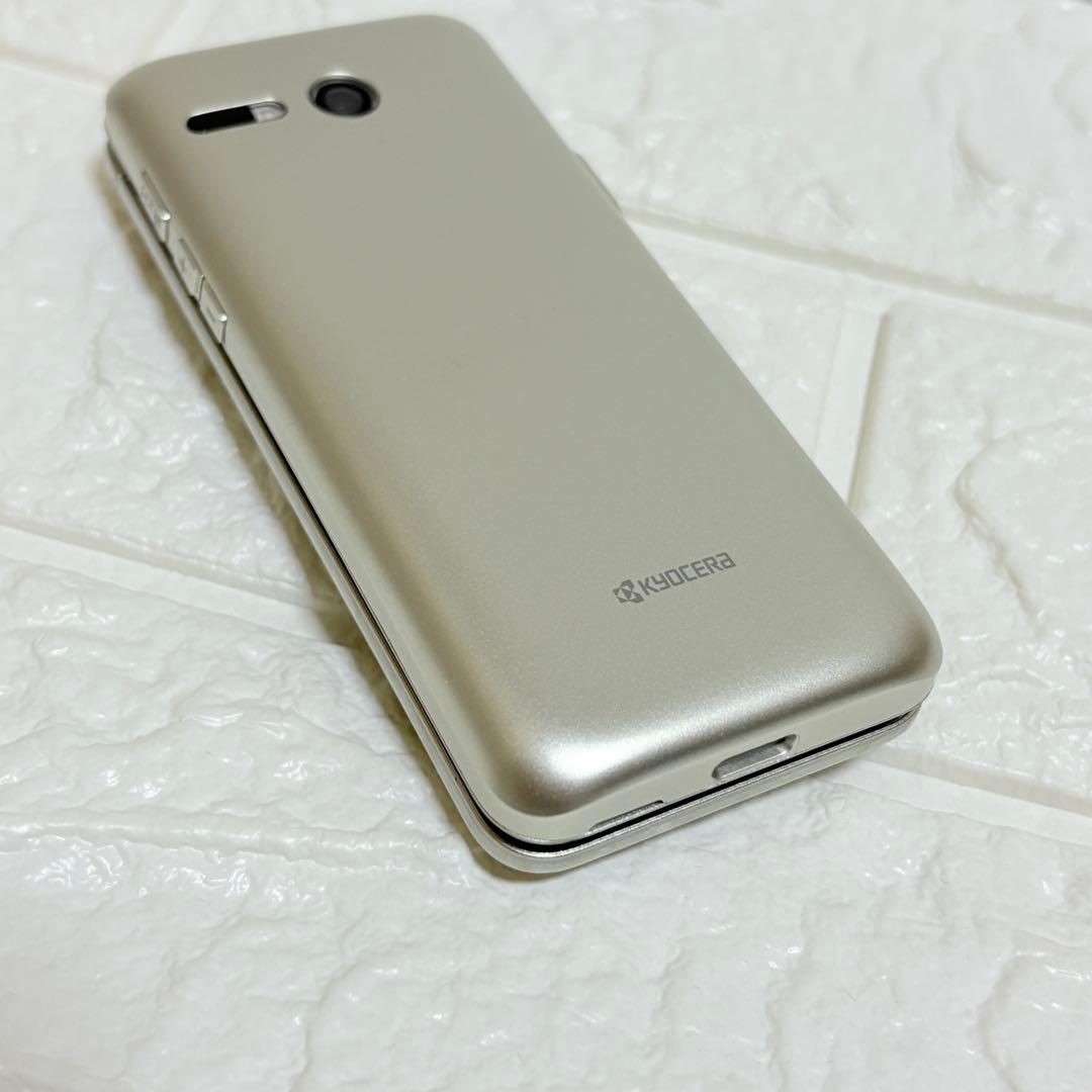 ★良品★ au かんたんケータイKYF43 SIMフリー　京セラ　充電器　取説