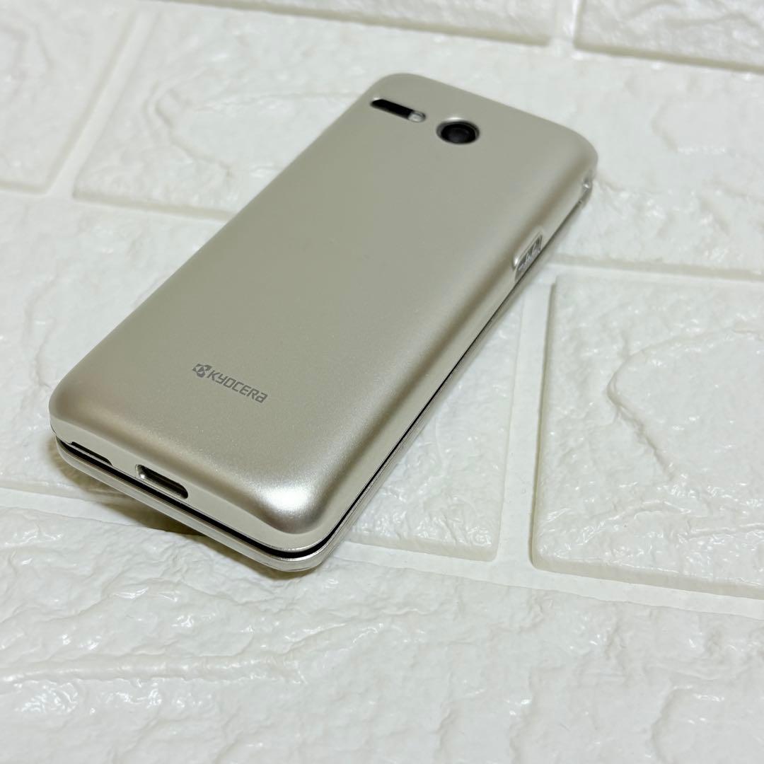 ★良品★ au かんたんケータイKYF43 SIMフリー　京セラ　充電器　取説