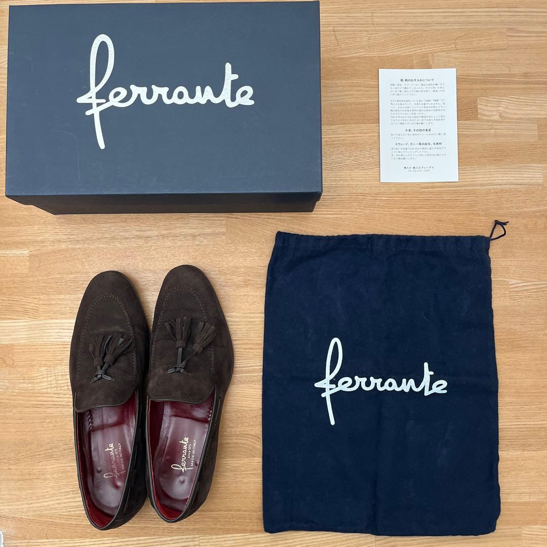 【たーさん専用】フェランテFERRANTE ARNO ダークブラウンスエード