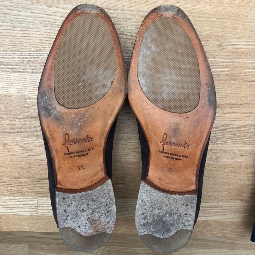 【たーさん専用】フェランテFERRANTE ARNO ダークブラウンスエード