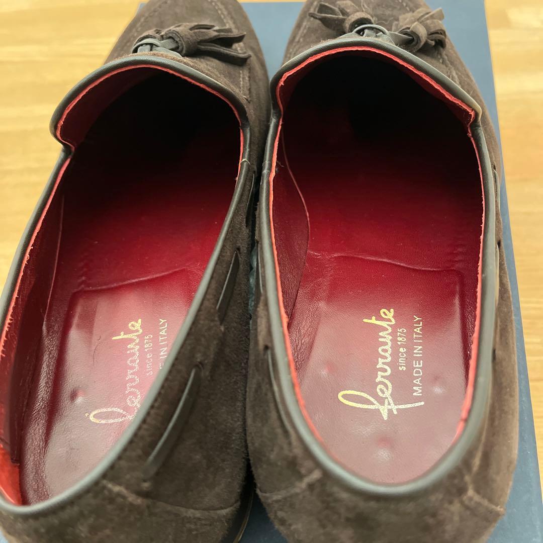 【たーさん専用】フェランテFERRANTE ARNO ダークブラウンスエード