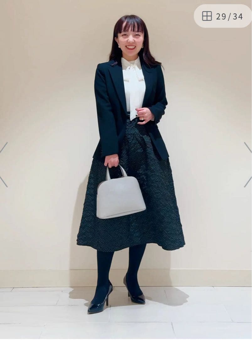 ANAYI 2025トリアセジョーゼットテーラード ジャケット