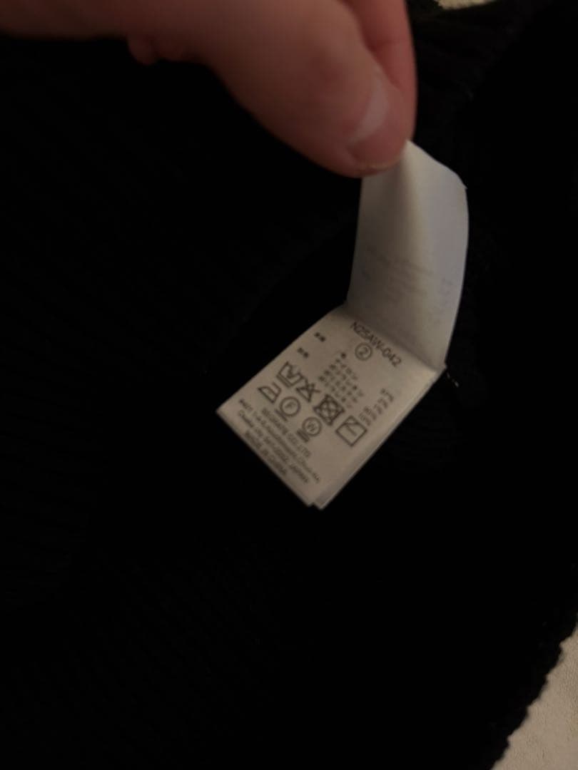 トップス NKNIT high twist wool lace up KNIT