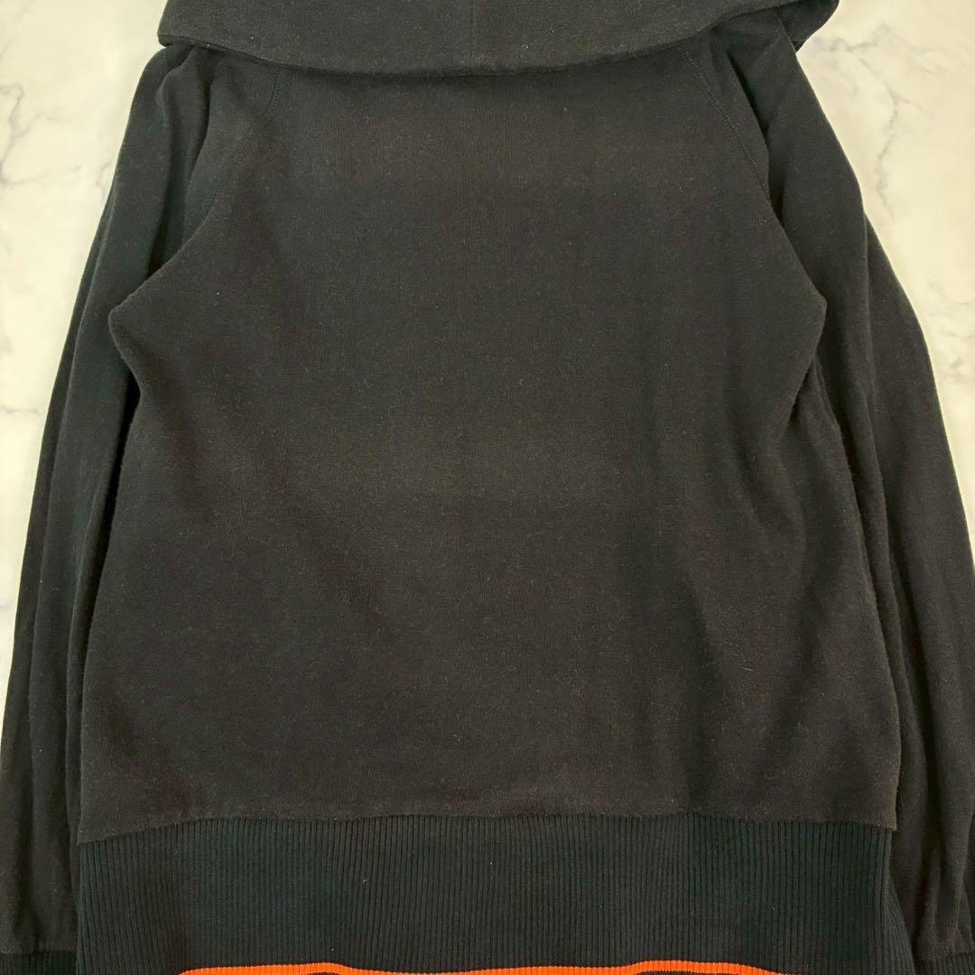 ヴィヴィアンウエストウッド　変形パーカー　オーブ刺繍　ビックカラー　ジップ