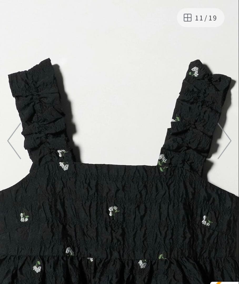 スクエア フラワー ジャガード キャミソール　united arrows