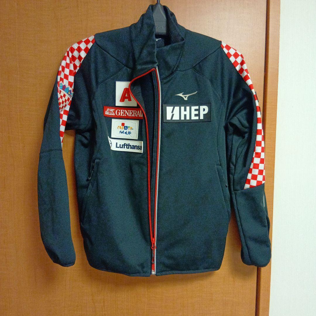 MIZUNO　ミズノ　スキーウェア　ミドルウェア 黒色/赤/白　Ｓサイズ