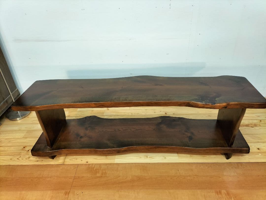 松の木　耳付き一枚板　テーブル　テレビ台