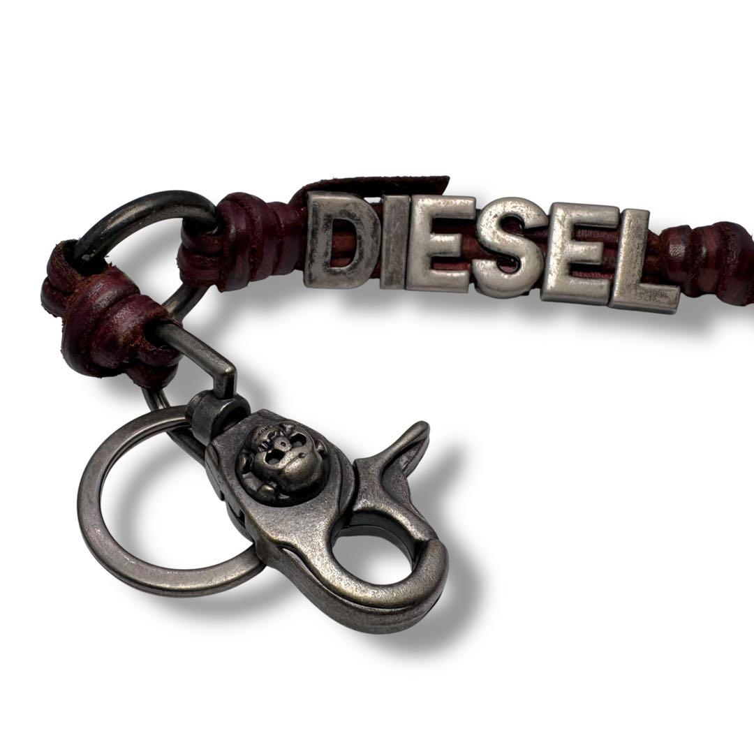 DIESEL ディーゼル キーリング キーホルダー スカル どくろ ロゴ