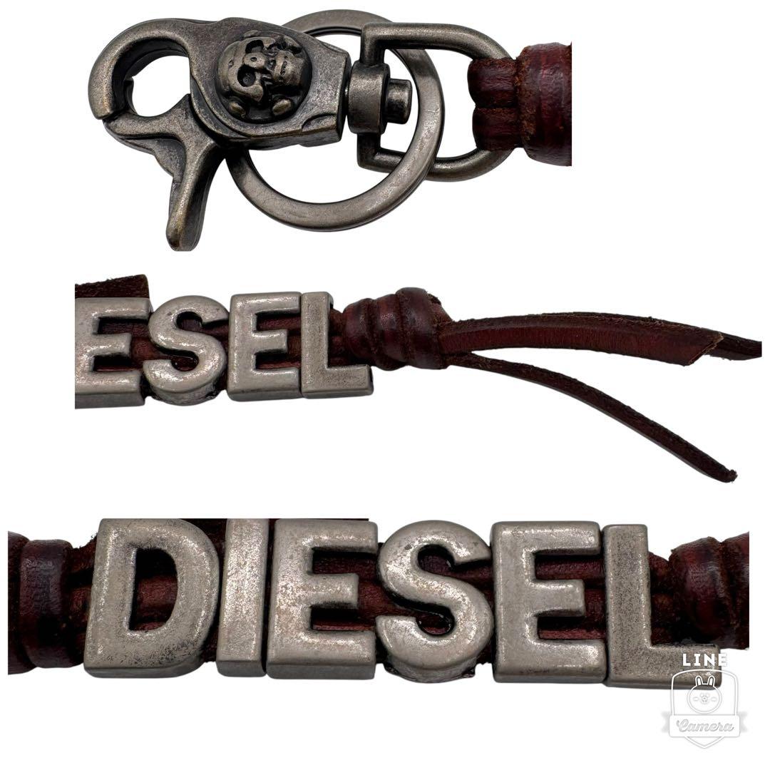 DIESEL ディーゼル キーリング キーホルダー スカル どくろ ロゴ