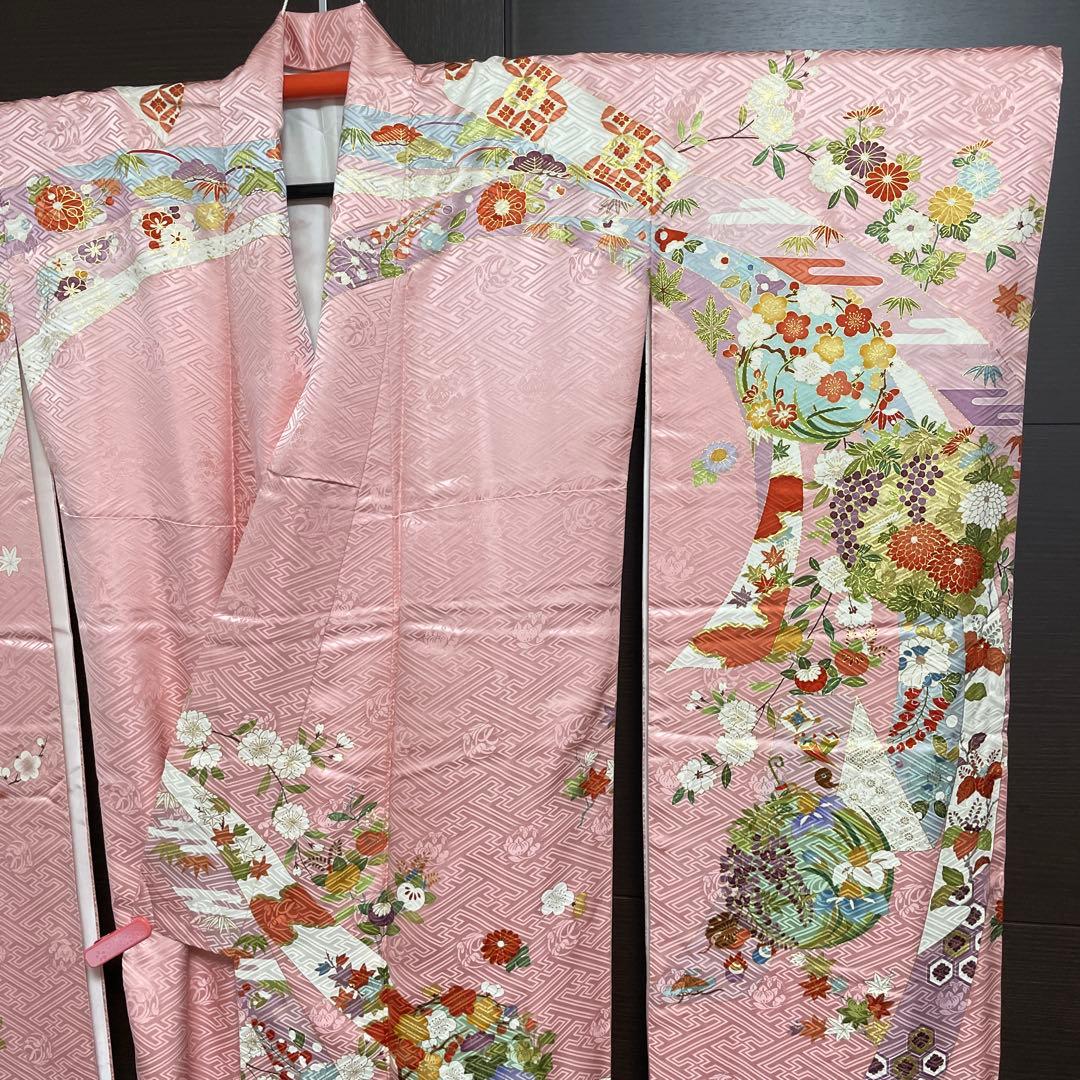 【専用出品】振袖用長襦袢まとめ売り、ピンク振袖単品　おまとめ専用出品です。