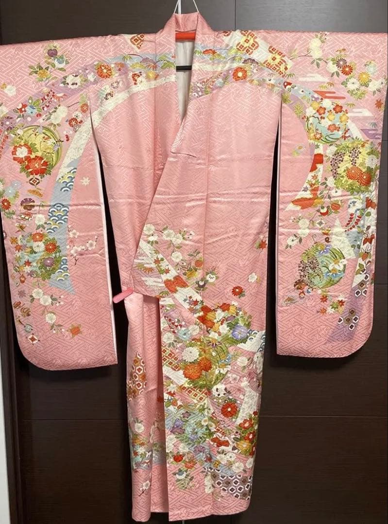 【専用出品】振袖用長襦袢まとめ売り、ピンク振袖単品　おまとめ専用出品です。