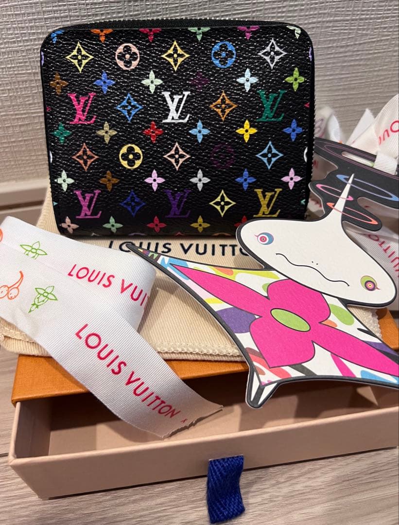 ルイヴィトン モノグラム マルチカラー ジッピーパース 村上隆　美品✨