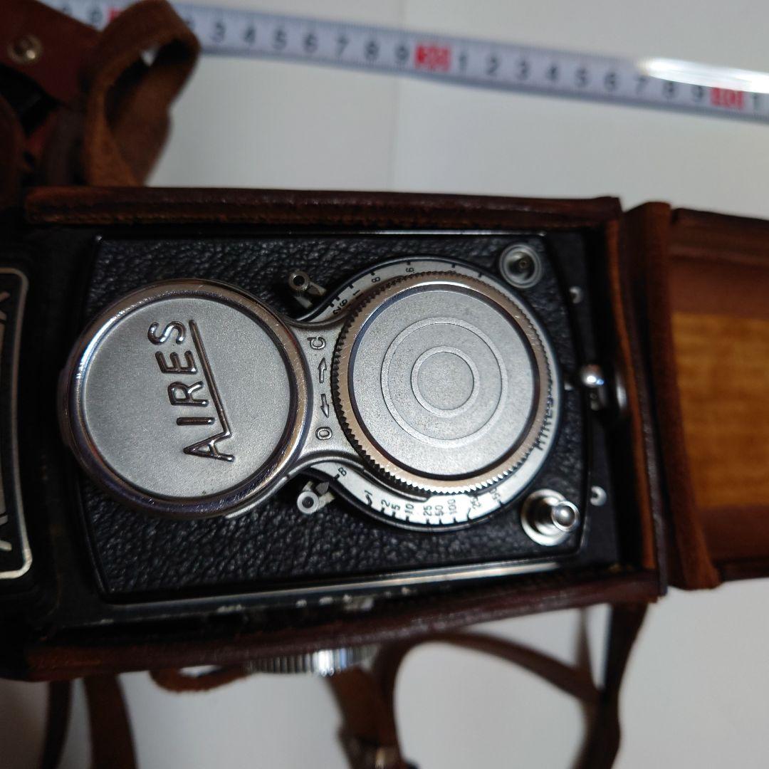 AIRES FLEX フィルム　アイレスフレックス　二眼レフ　本革ケース　カメラ