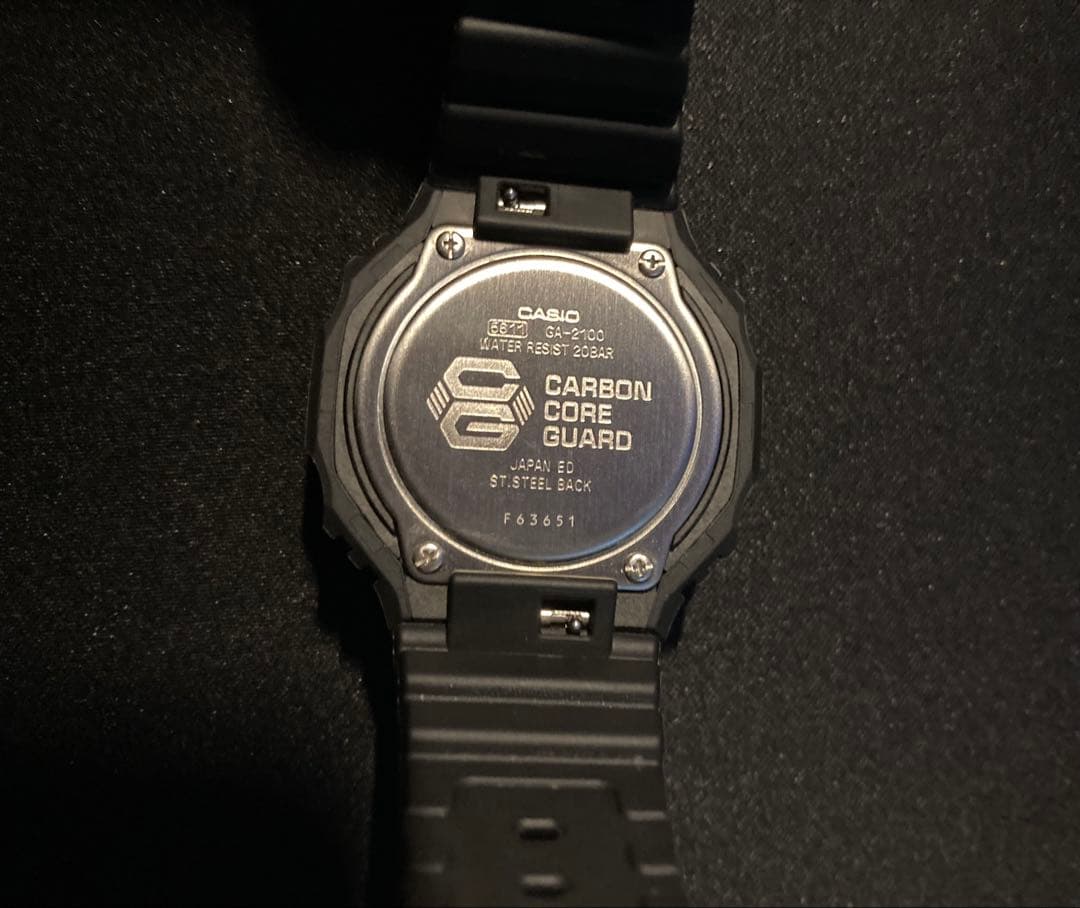 試着のみ CASIO G-SHOCK GA-2100 オールブラック