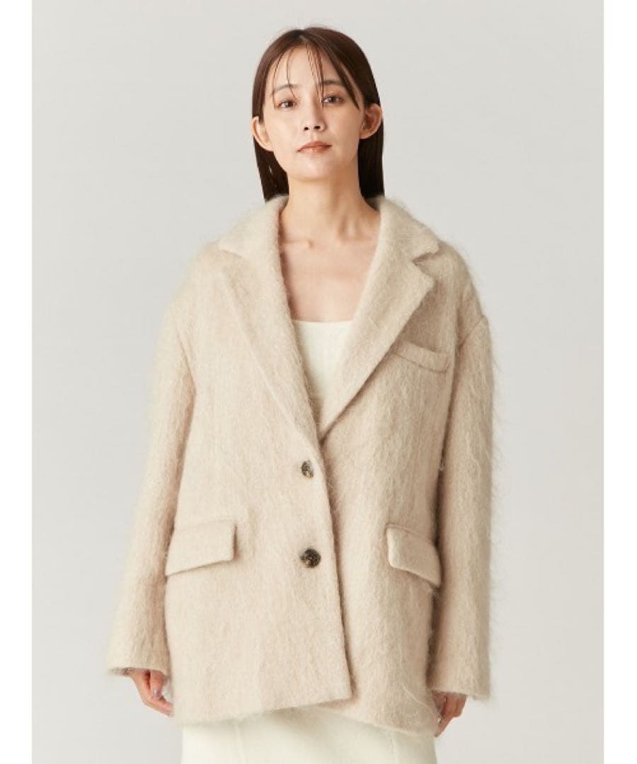 FRAY I.D テーラードオーバージャケットコート S シャギーコート