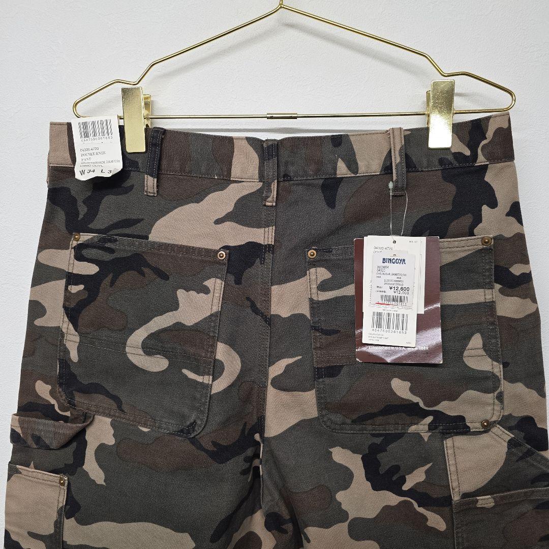 90s～00s カーハート　ダブルニー　超希少！ ウッドランドカモ　迷彩