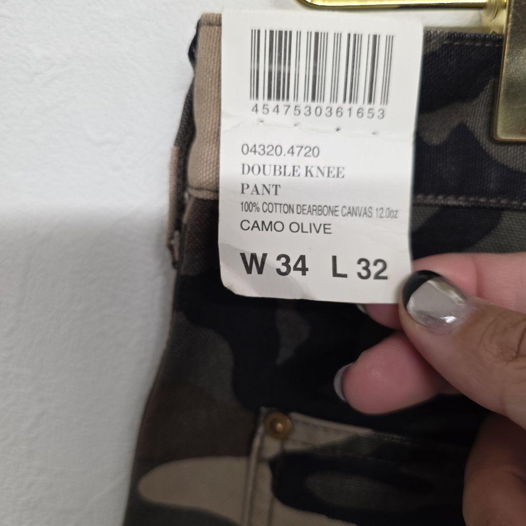 90s～00s カーハート　ダブルニー　超希少！ ウッドランドカモ　迷彩