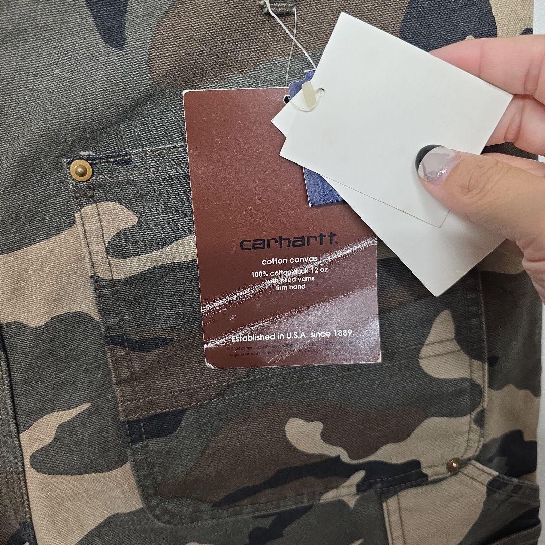 90s～00s カーハート　ダブルニー　超希少！ ウッドランドカモ　迷彩