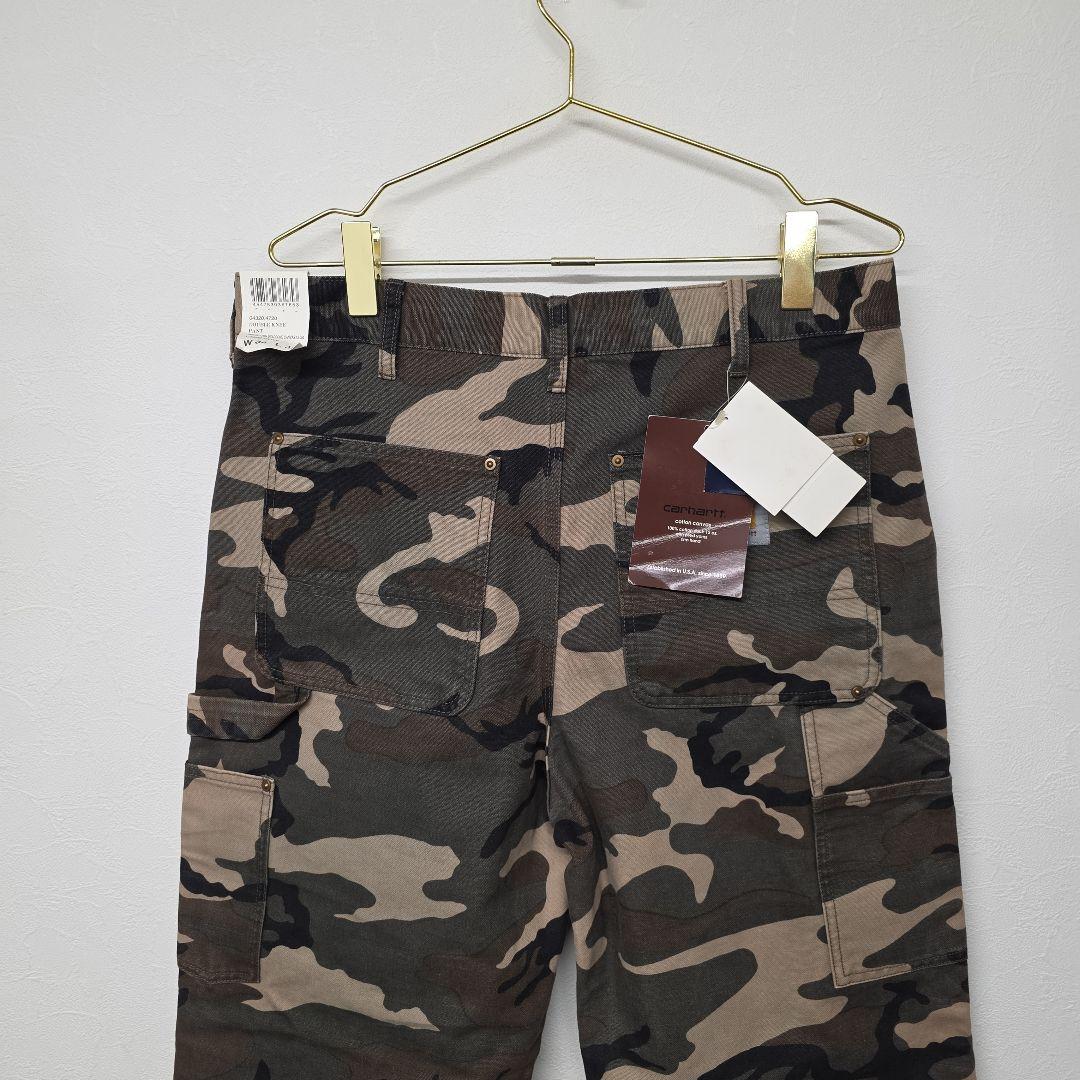 90s～00s カーハート　ダブルニー　超希少！ ウッドランドカモ　迷彩
