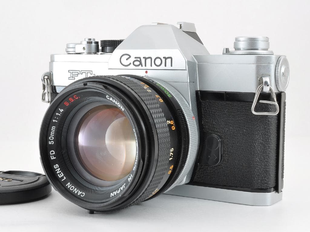 キヤノン FTb QL シルバー 後期 FD 50mm f1.4 SSC 動確認