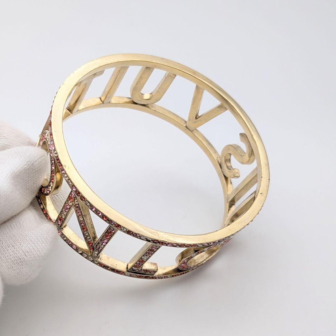 希少 ルイヴィトン ブラスレ ミルエウンヌ ラインストーン バングル 箱付