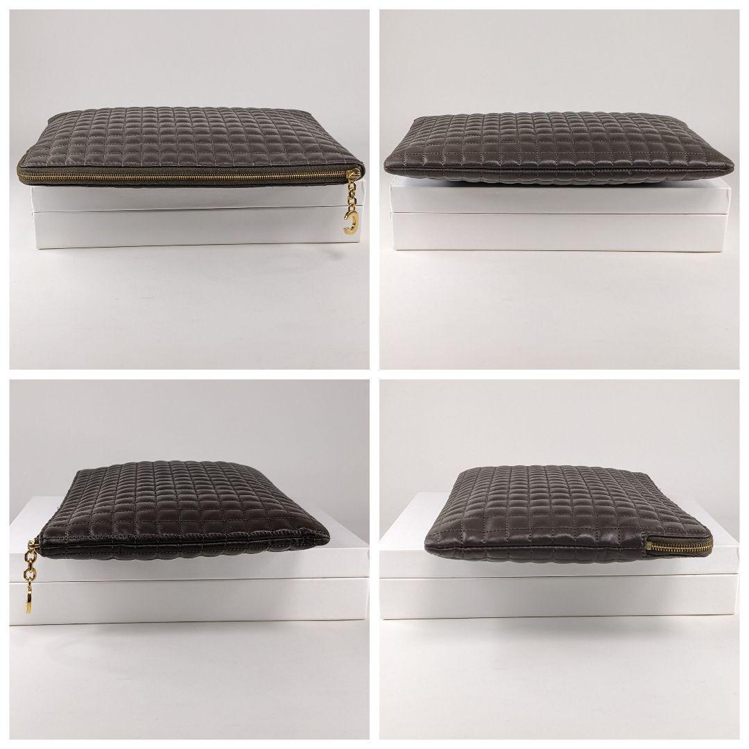 CELINE　セリーヌ　クラッチバッグ　セカンドバッグ　Cチャーム　キルティング