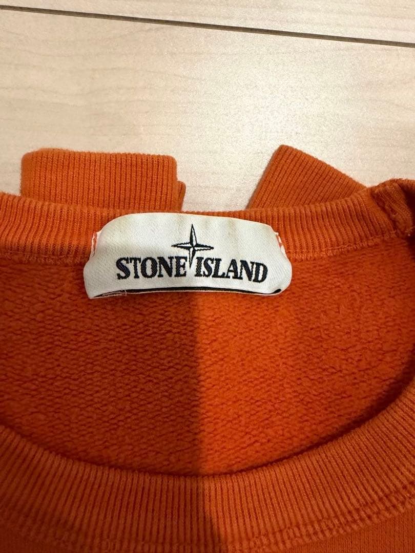 STONE  オレンジ クルーネック トレーナー